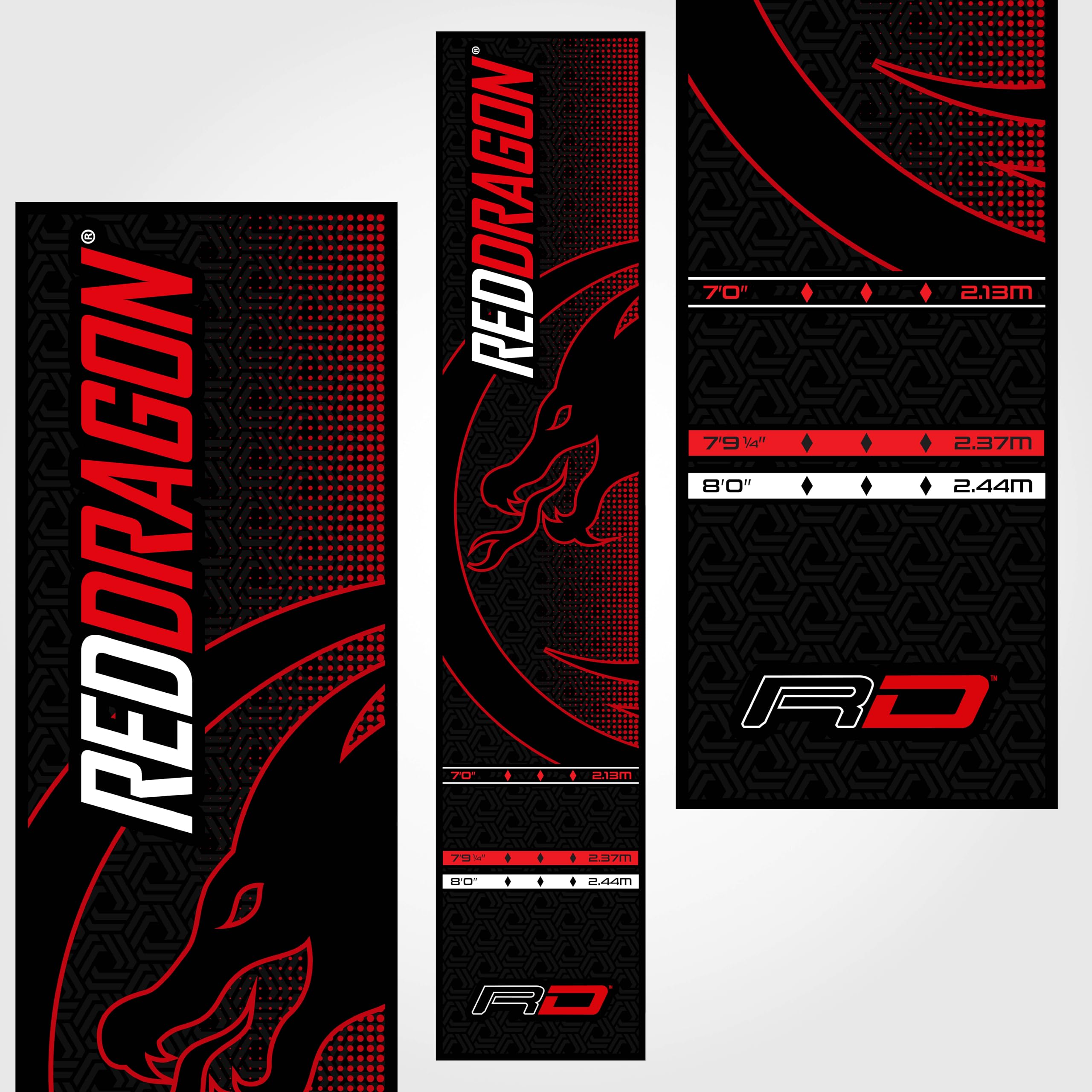 Red Dragon Darts Mat – EVA Soft Feel Oche Mat with Tournament Measurements