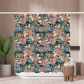 Woutay Floral Shower Curtain – Mold Resistant Waterproof Fabric, 180x180cm