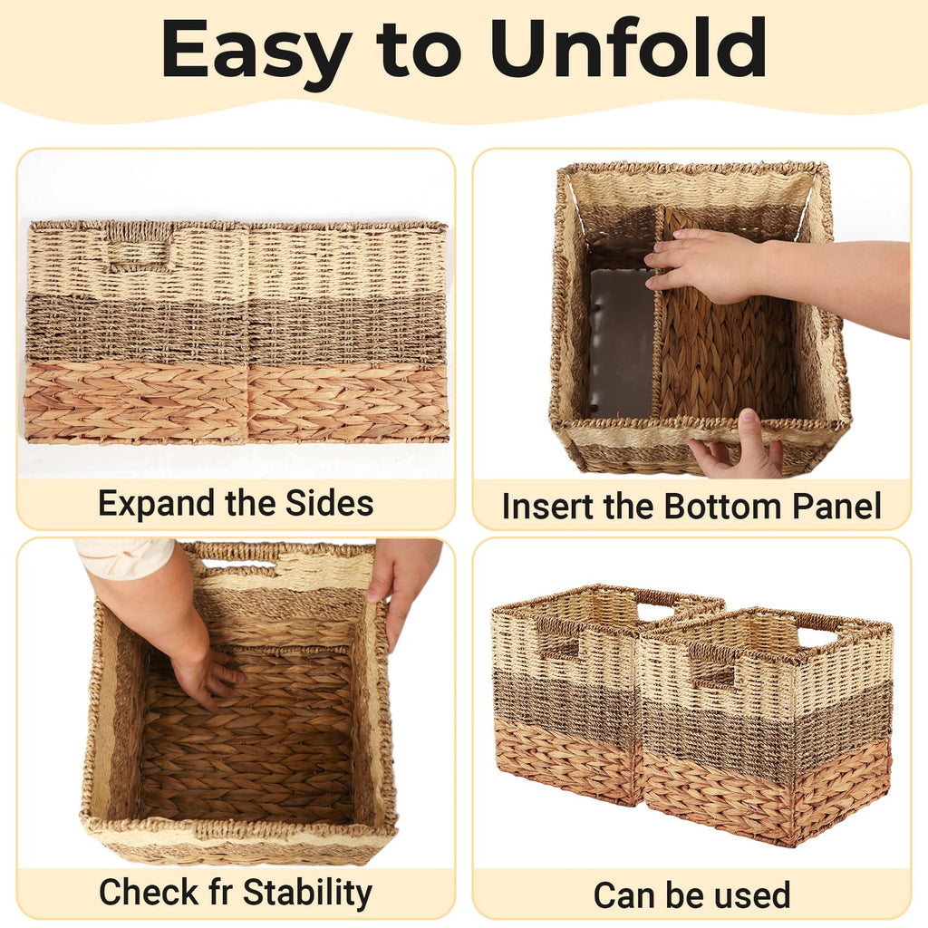 Tsudoku Storage Cubes Baskets, Set of 2 Hand-Woven Storage Baskets, 30cm - image 4