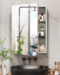 LUVODI Medicine Cabinet | 500x700mm Aluminum Wall Mounted Mirror Cabinet