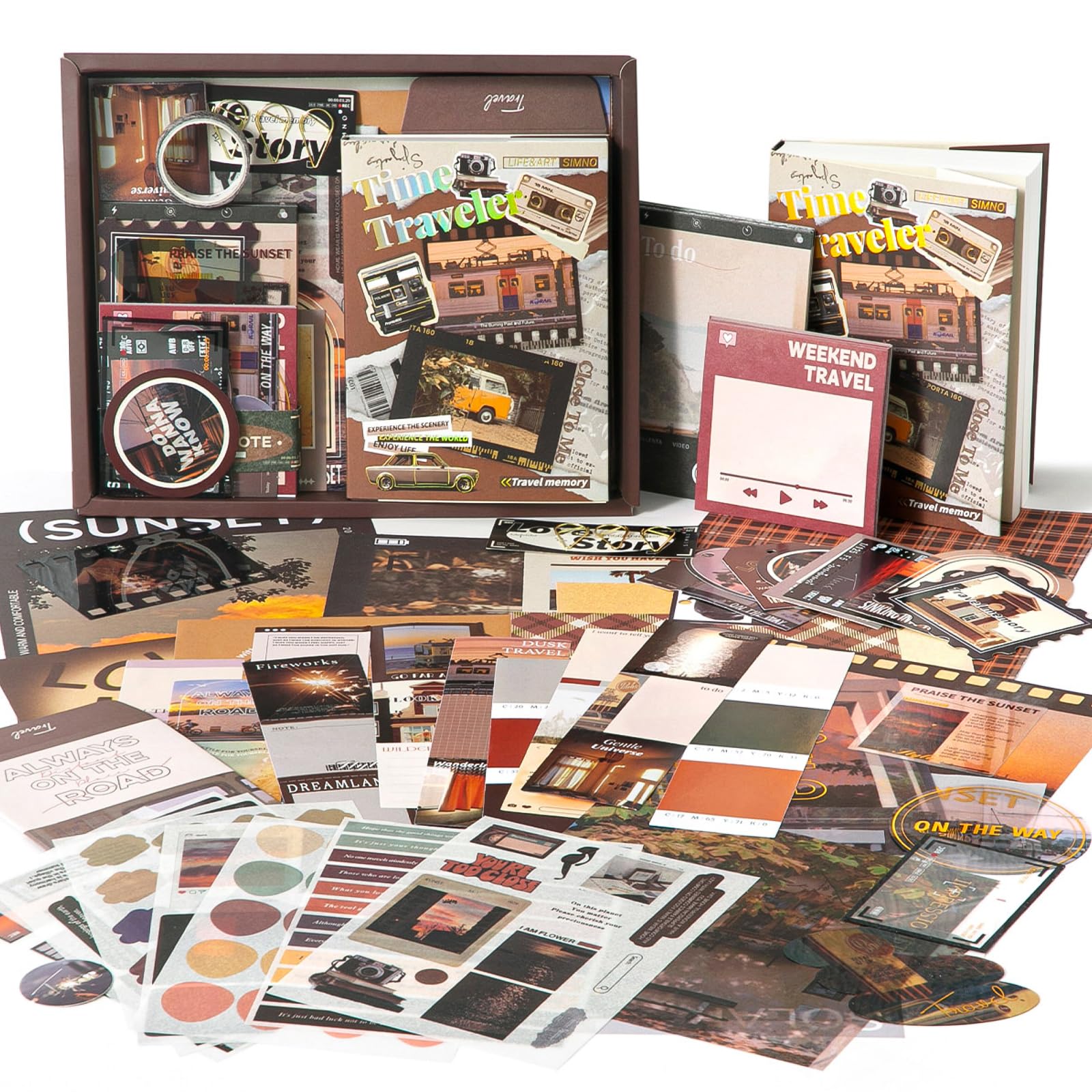 Jolof Store Vintage Scrapbook Supplies Kit – 351pcs Junk Journal Set