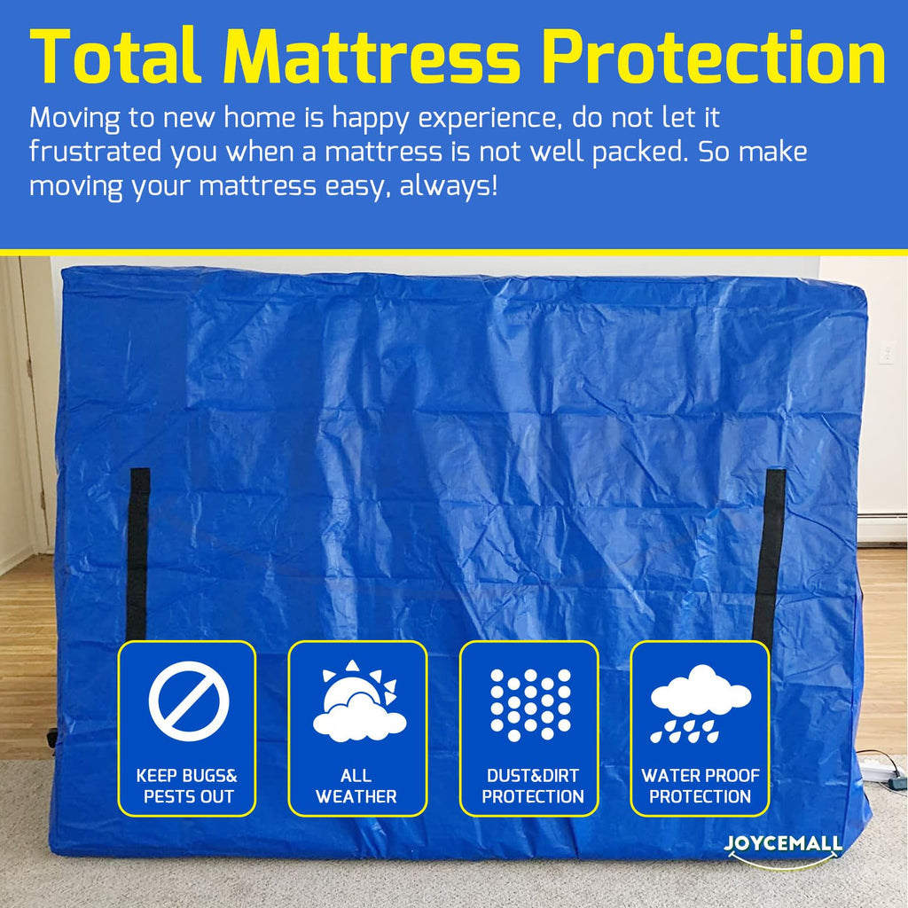 JOYCEMALL Super King Mattress Bag for Moving | Heavy Duty Waterproof Cover