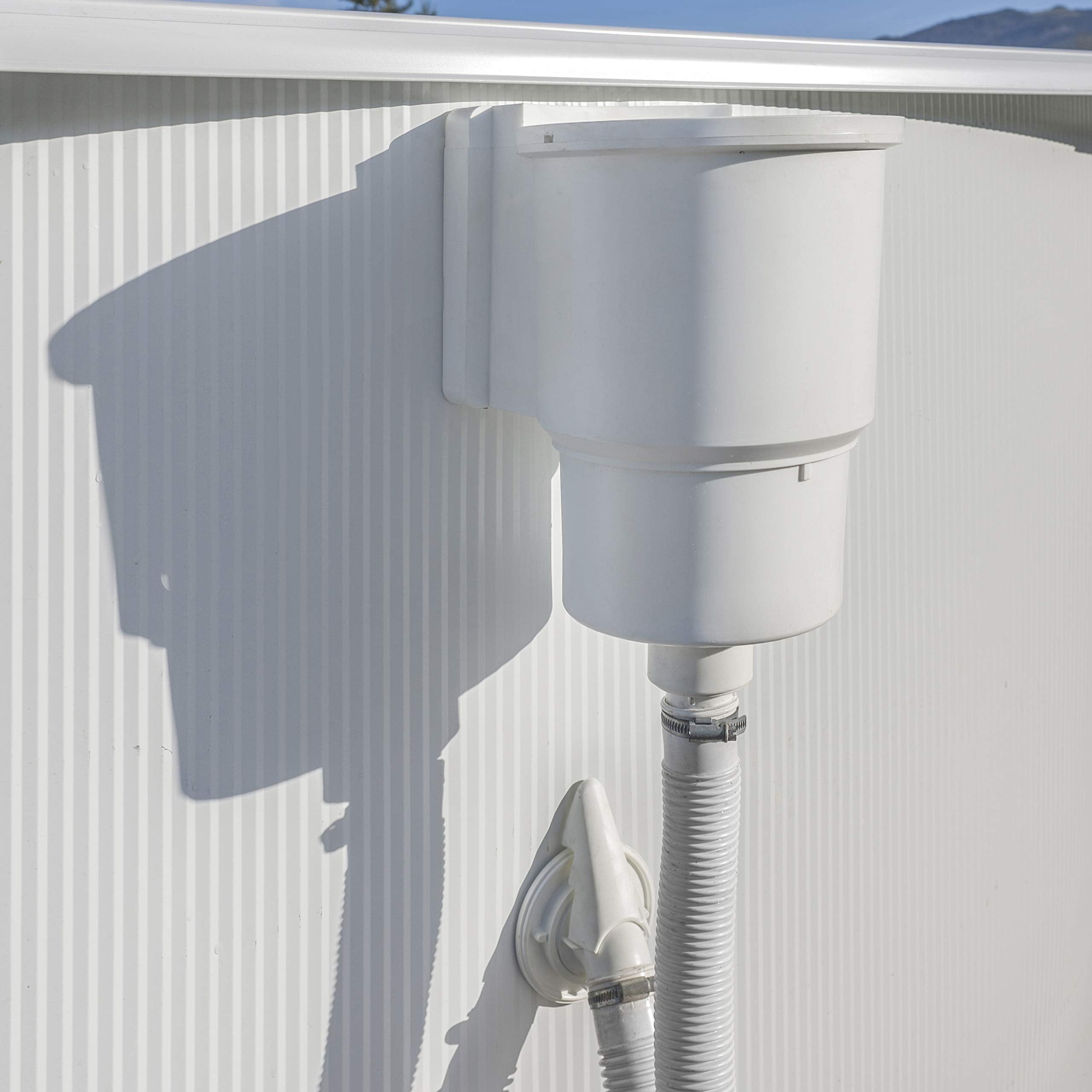 Gre AR100 Standard Pool Skimmer with Inlet Valve - White ABS Filter System