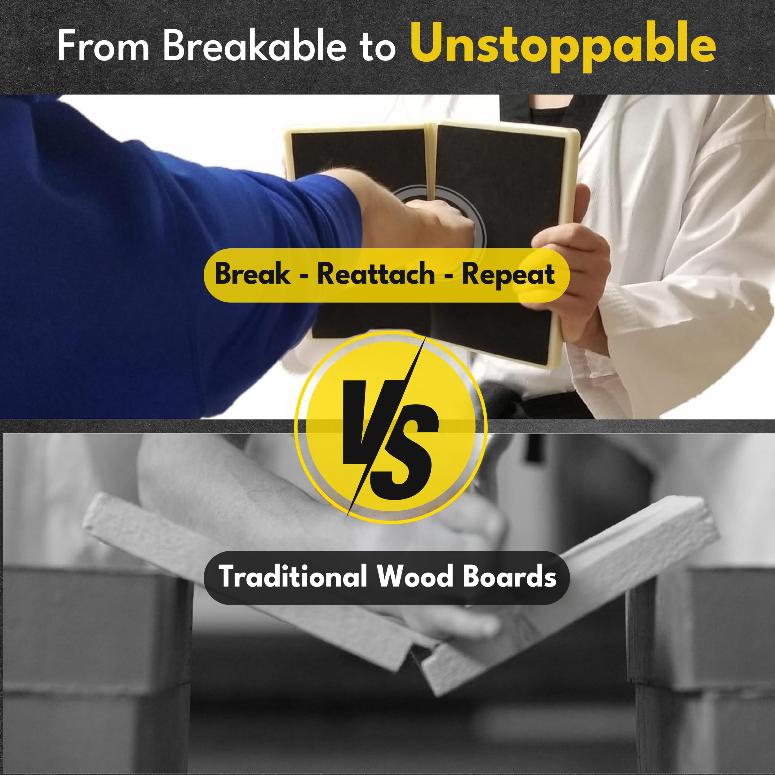 STRIKEXFORCE Rebreakable Martial Arts Boards for Karate and Taekwondo