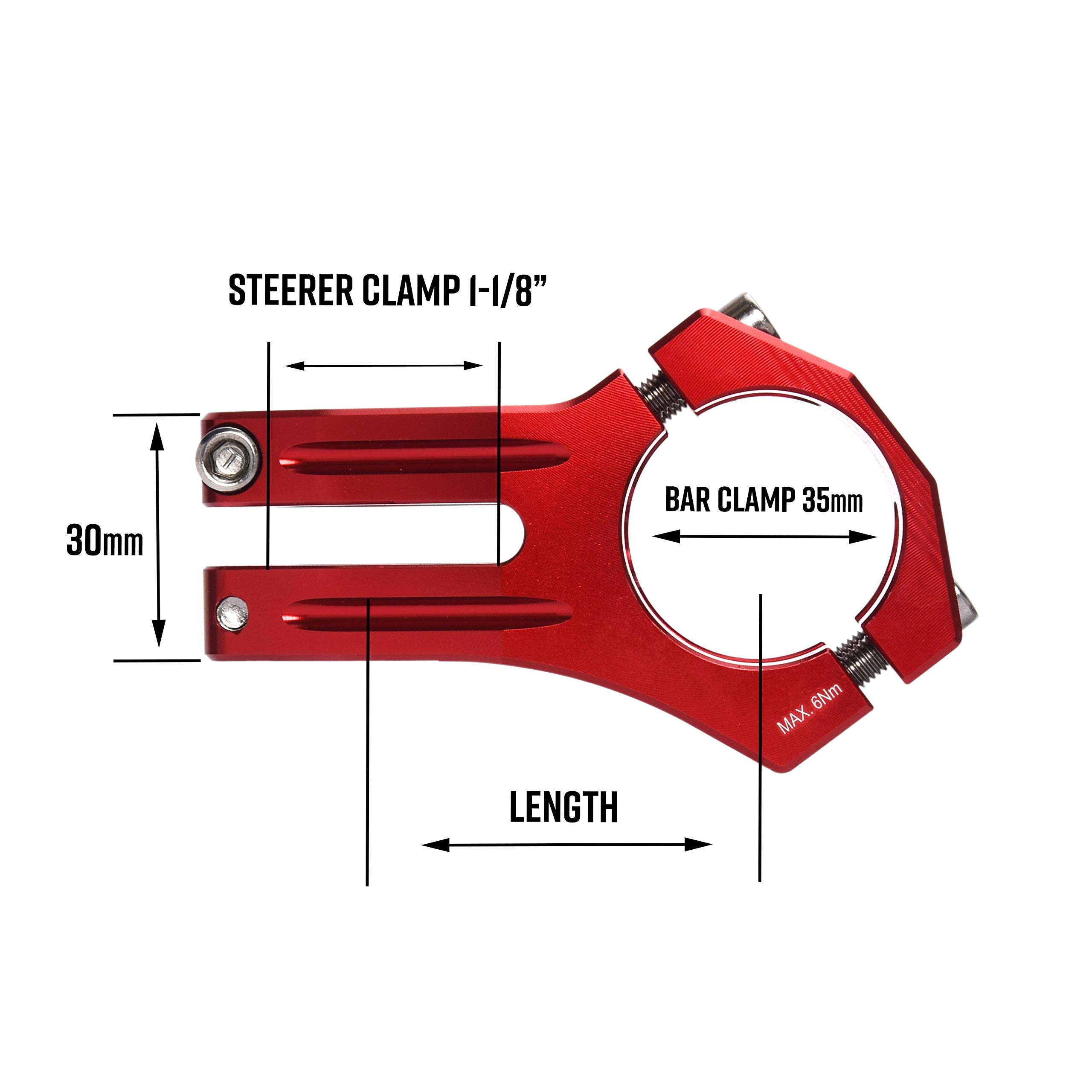 Funn Funnduro MTB Stem | 35mm Bar Clamp | CNC Alloy Mountain Bike Stem
