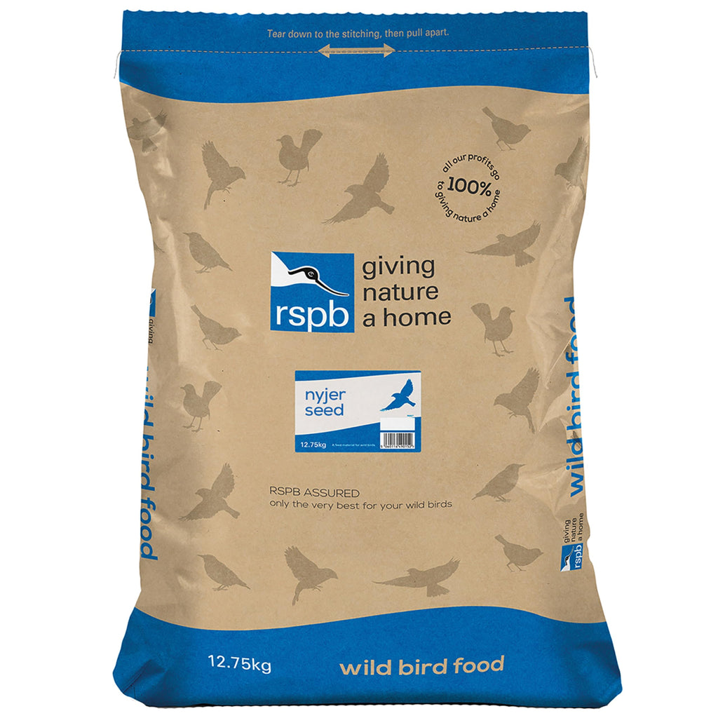 RSPB Nyjer Seeds – High Energy Wild Bird Food for Goldfinches (12.75kg)