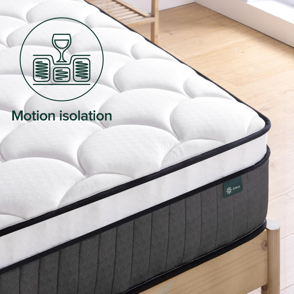 Zinus Single Hybrid Mattress – 25cm Pocket Spring & Memory Foam