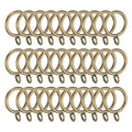 PATIKIL 1 Inch Metal Curtain Rod Rings with Eyelets, Bronze Tone, 30 Pcs
