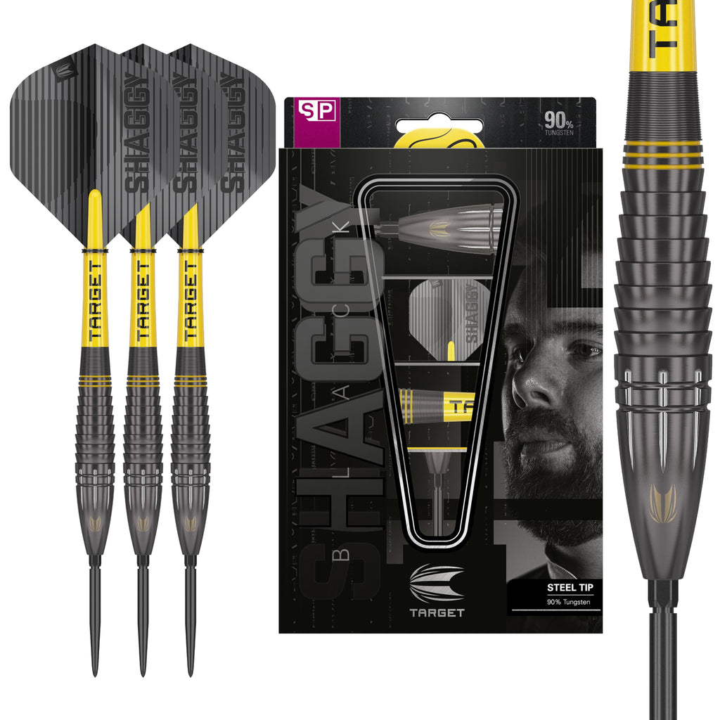 Target Darts Scott Williams Black Out 90% Tungsten Steel Tip Darts - 25g