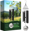 Nature's Melody 28-inch Aureole Tunes Windchime | Recycled Aluminum Black