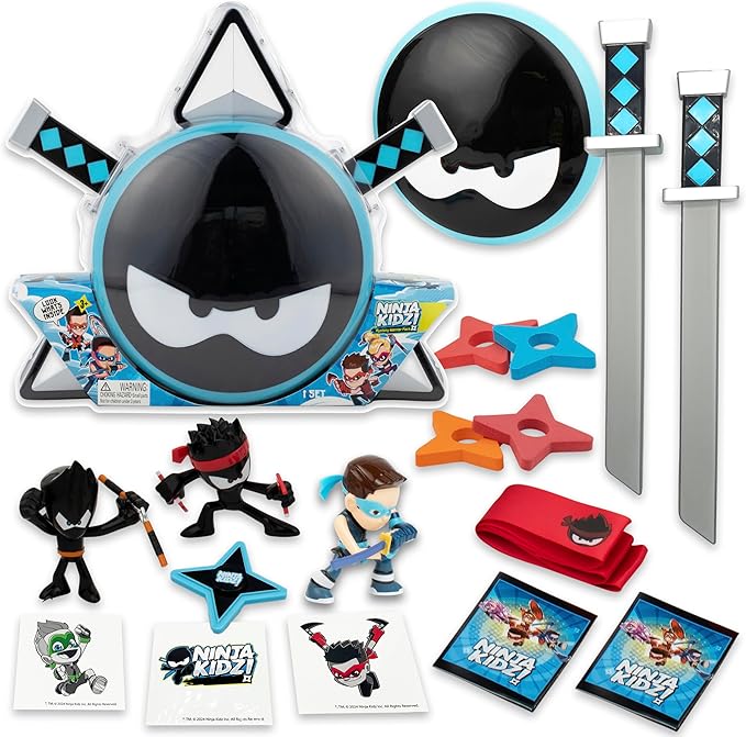 Ninja Kidz Mystery Warrior Pack - 18 Surprise Action Toy Set by Snaps
