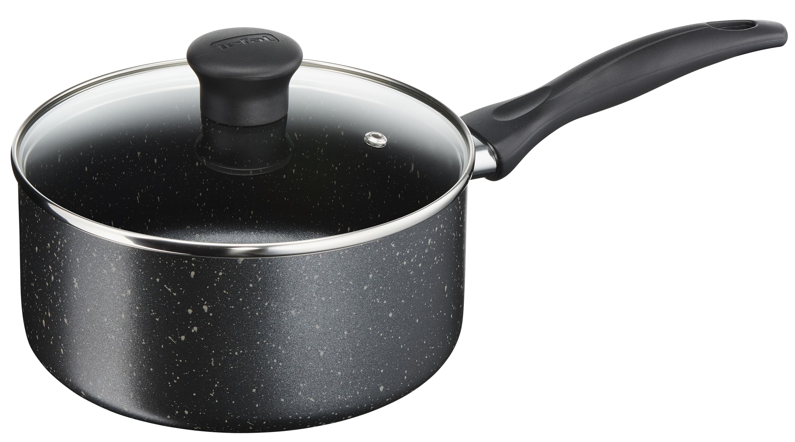 Tefal Origins Stone 5 Piece Non-Stick Cookware Set - Black Stone Effect