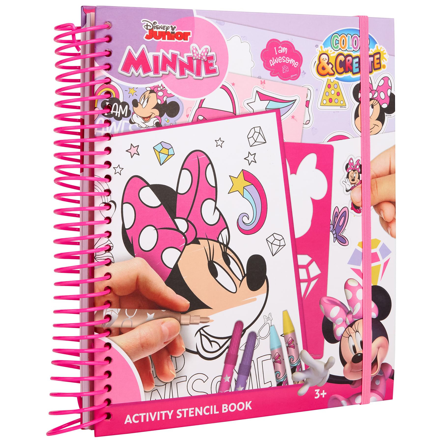 Disney Minnie Mouse Activity & Colouring Book Set with Stickers