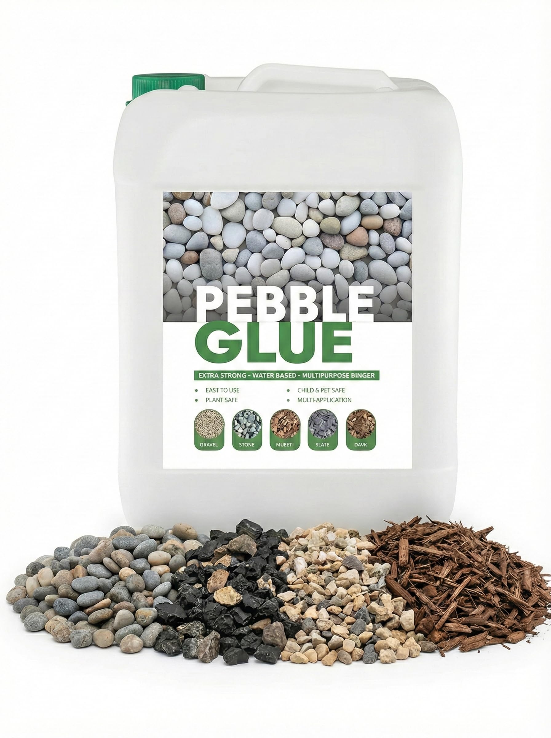 Polybound 5L Pebble Glue - Weather-Resistant Resin Gravel Binder
