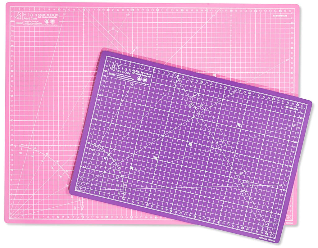 Elan A0 Self Healing Cutting Mat | 5-Ply Extra Large Craft Board, Pink/Purple