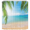 NiCoLa Beach 3D Shower Curtain | Waterproof Polyester Fabric with Hooks