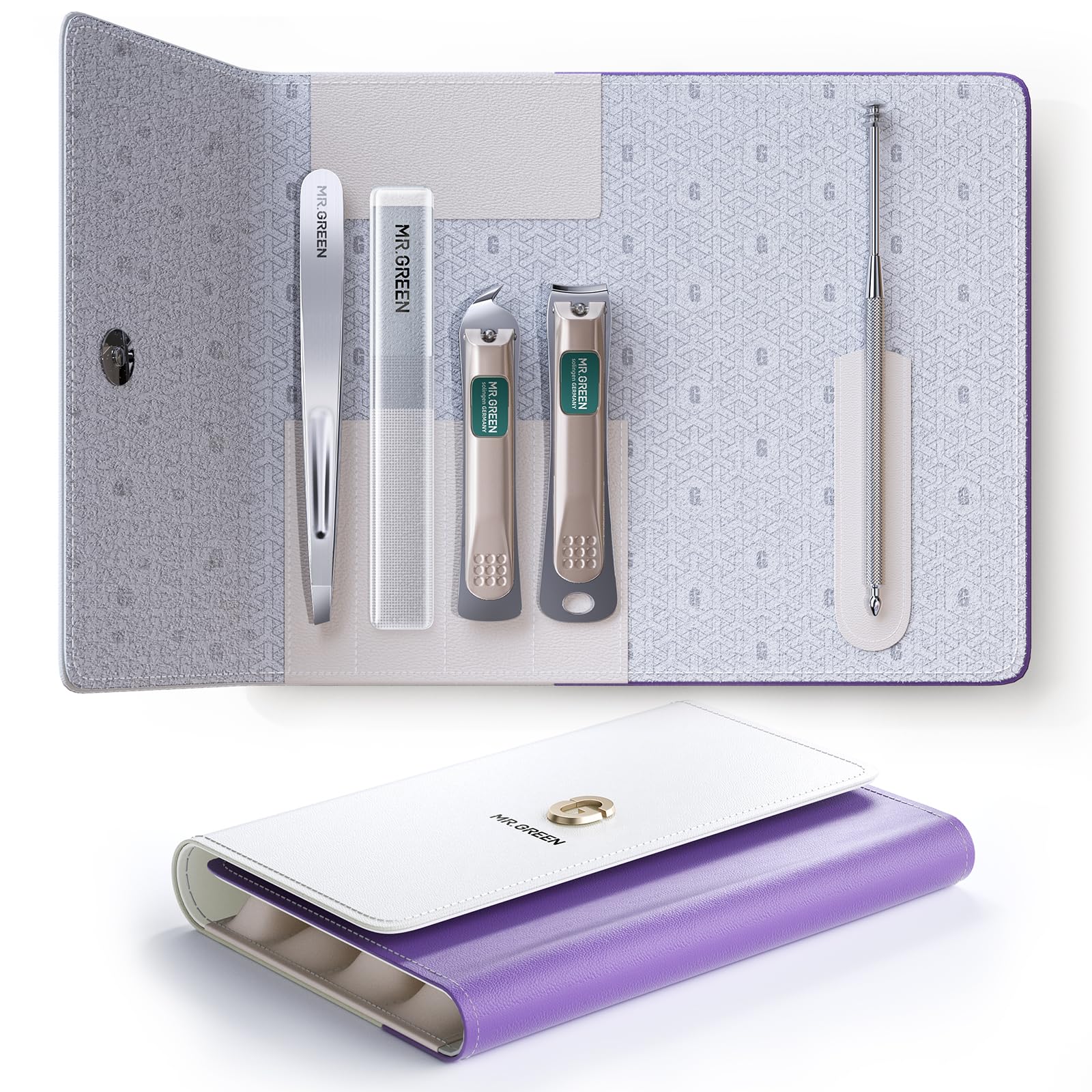 MR.GREEN 5-Piece Professional Manicure Set – Portable Nail Care Kit