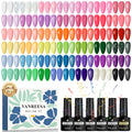 VANREESA Gel Nail Polish Set | 50 PCS UV LED Kit with Base and Top Coats