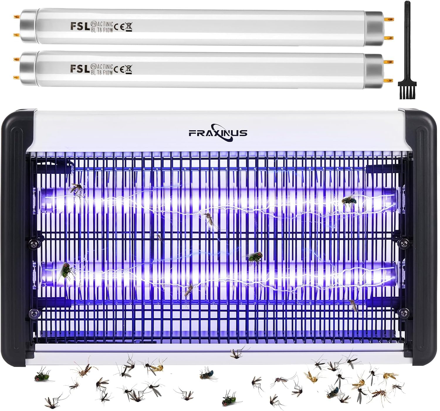 FRAXINUS Electric Bug Zapper – 4200V Mosquito Killer Lamp with 20W UV Light
