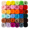 Namner 36 Colors Needle Felting Wool | 108g Merino Wool Roving Set