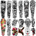 Yazhiji 16 Sheets Extra Large Temporary Tattoos | Full & Half Arm Body Art