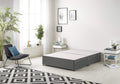 Premier Small Double Bed Base - Linen Grey Timber Frame