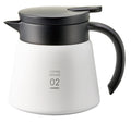Hario V60 Insulated Thermal Coffee Server – 600ml Stainless Steel White