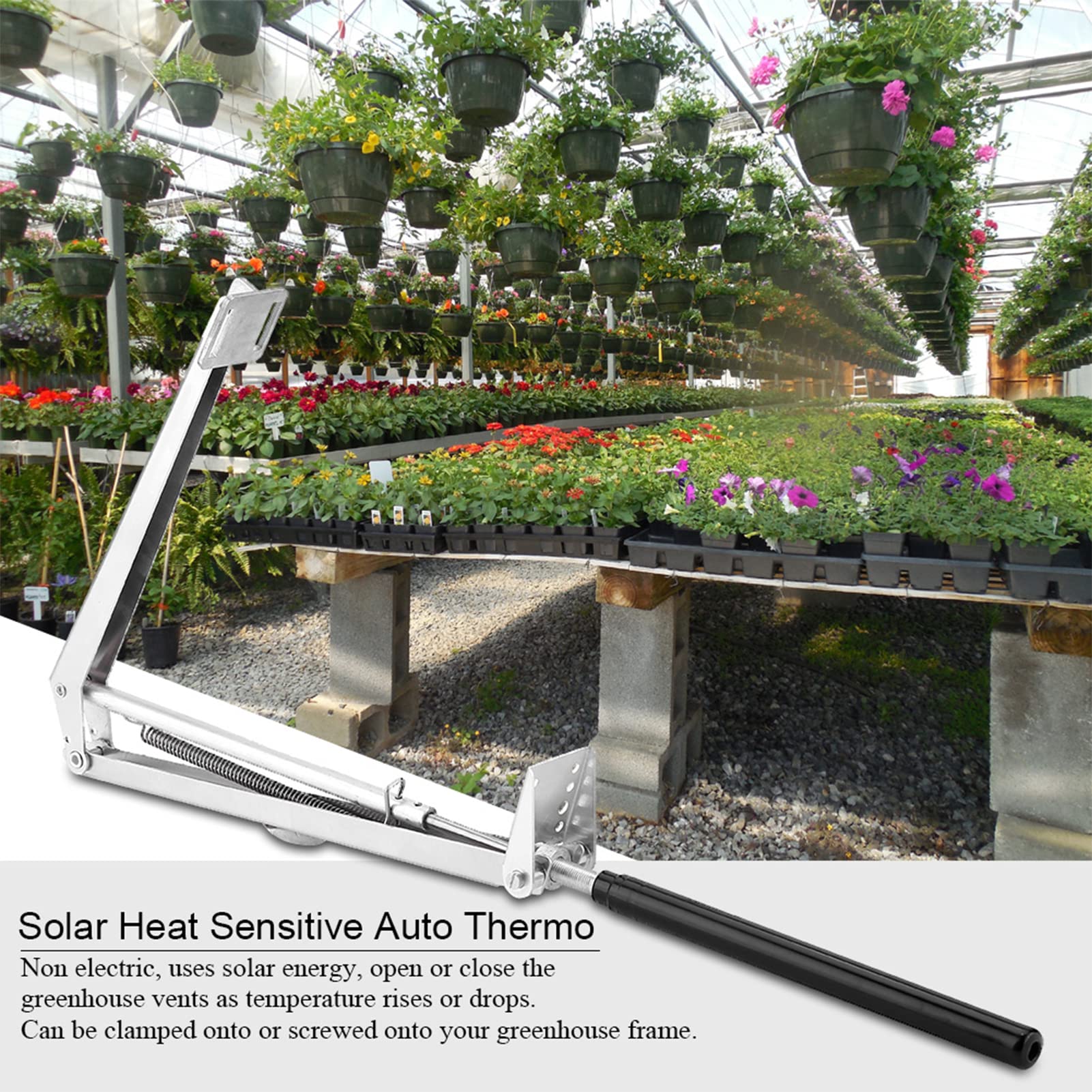 Jolof Store Automatic Greenhouse Window Opener – Solar Heat Sensitive Vent