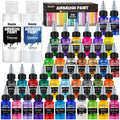 Roizefar Airbrush Paint Set - 36 Colors Water-Based Acrylic Kit with Cleaner