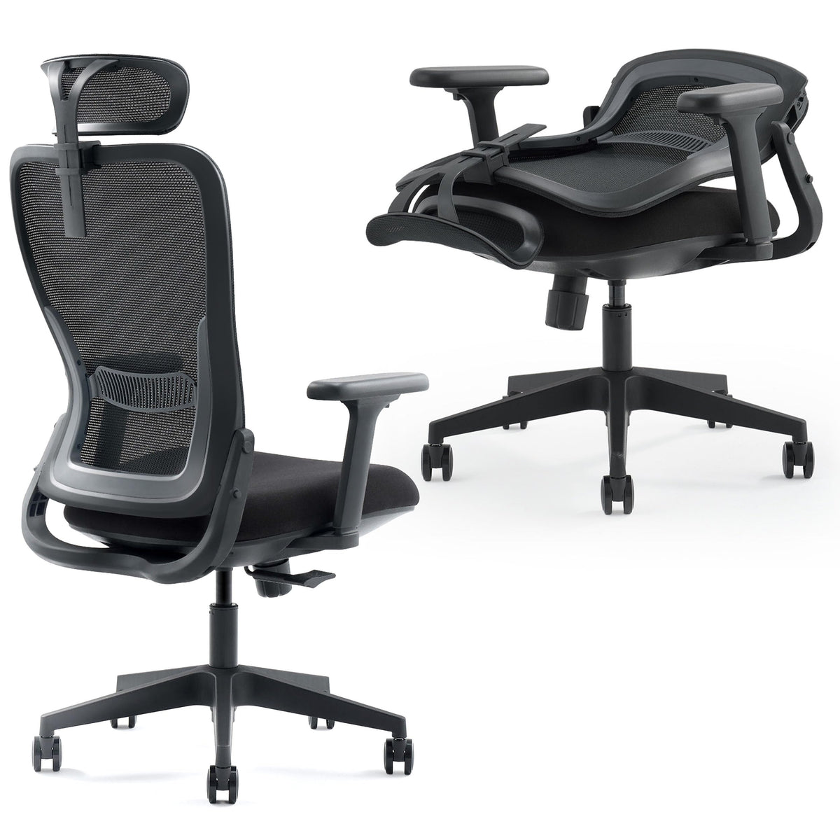 Tervo Model Y | Folding Office Chair for Small Spaces | Gaming Chair for Adults & Kids | Ergonomic Mesh Computer Chair - image 1
