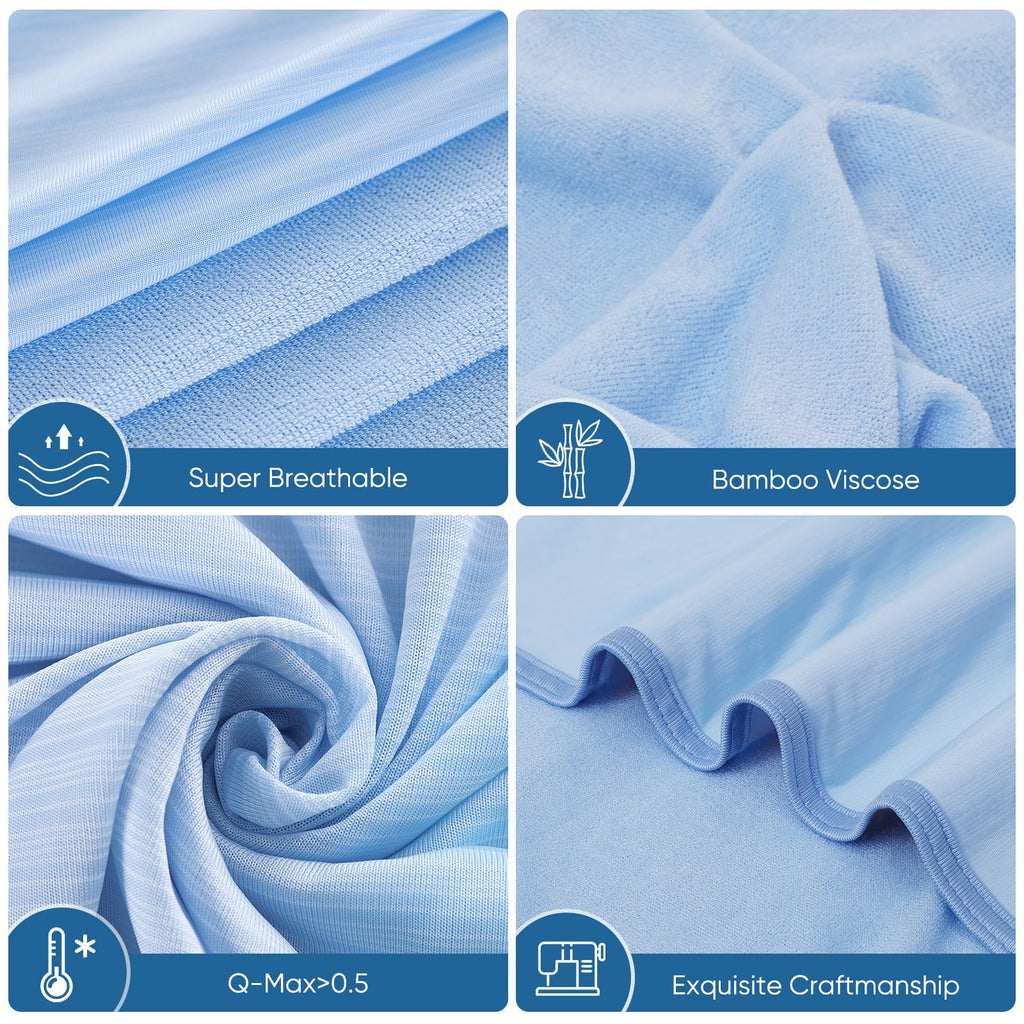 Marchpower Cooling Blanket – Arc-chill Q-Max 0.5 Bamboo Queen Size - Blue