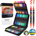 Gelanty 144 Colours Acrylic Paint Pens | 72 Dual Tip Markers for Rock Art