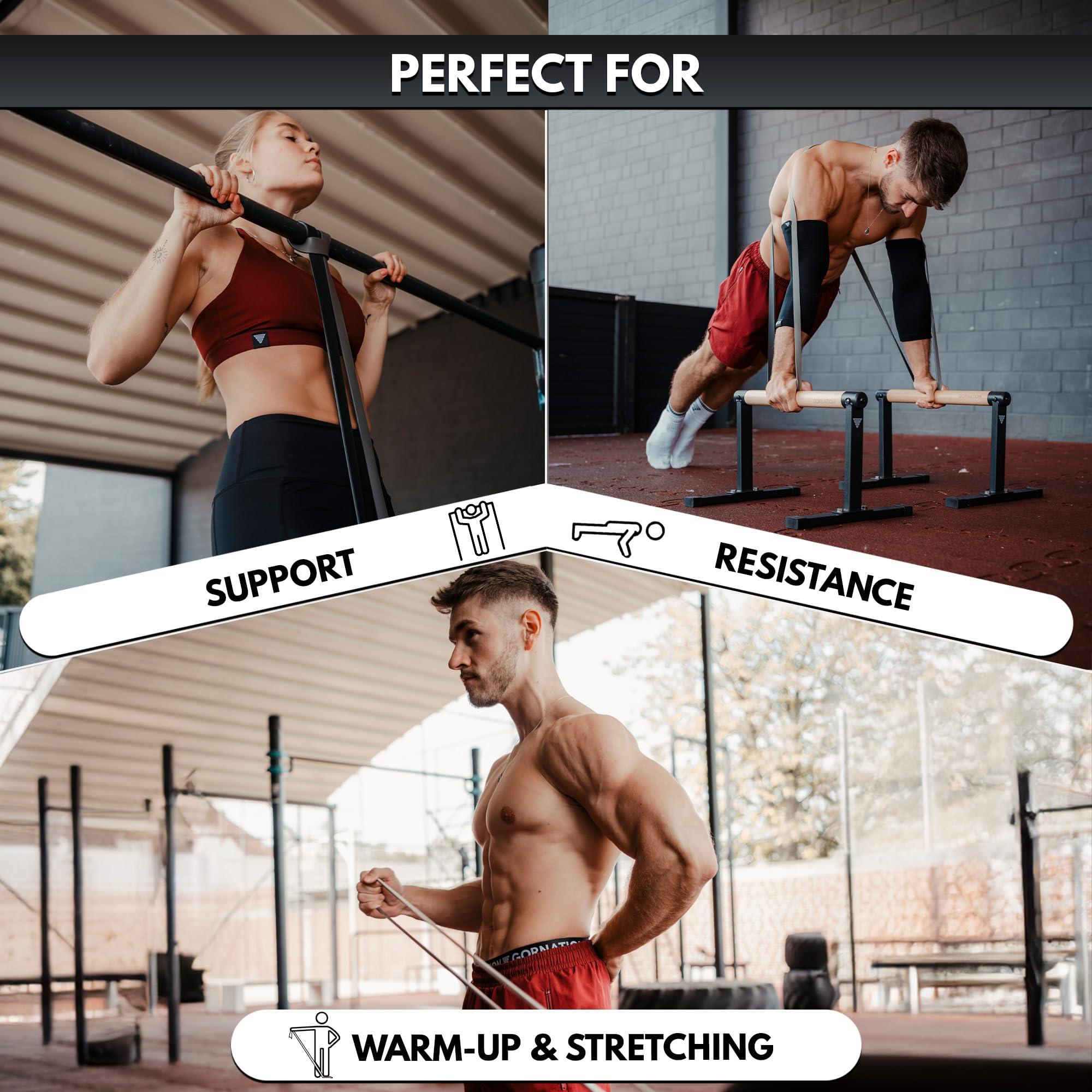 GORNATION Resistance Bands – Pull Up & Calisthenics Training Set