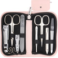 3 Swords Germany 8-Piece Manicure Pedicure Set | Pink Leather Case