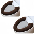 Jolof Store 2-Piece Soft Toilet Seat Cover Pad – Washable Acrylic Fiber