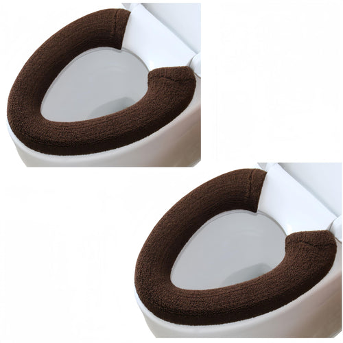 Jolof Store 2-Piece Soft Toilet Seat Cover Pad – Washable Acrylic Fiber