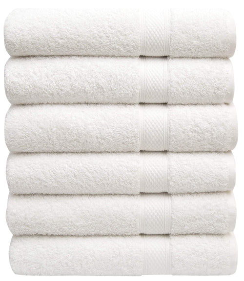 Jolof Store 100% Cotton Bath Towels Set of 6 – 515 GSM Absorbent Towels