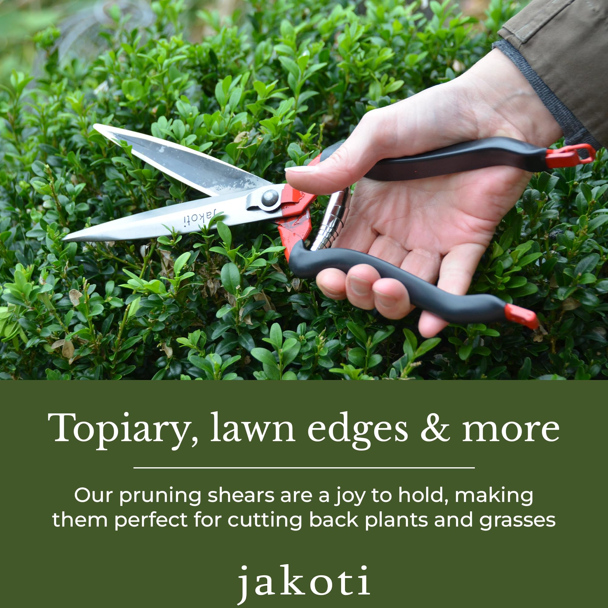 Jakoti Hand Shears – Carbon Steel One-Handed Garden & Sheep Shears (30cm)