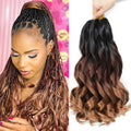 FALEMEI French Curl Braiding Hair – 12 Inch Pre-Stretched Curly 8 Packs