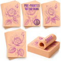 Tattoo Practice Skin - 5 Flower Designs 3mm Silicone Set
