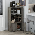 Furinno JAYA Pantry Organizers, 3-Tier Kitchen Cabinet, Coffee Bar, Kitchen Storage with Open Shelves and Closed Cabinet