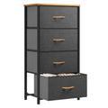 YITAHOME 4-Drawer Fabric Dresser – Modern Storage Chest with Wood Top