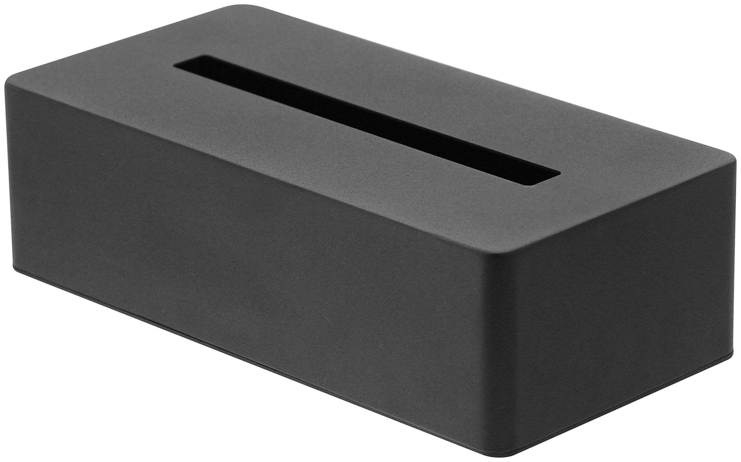 Yamazaki Tower Steel Tissue Case – Minimalist Modern Holder, Black