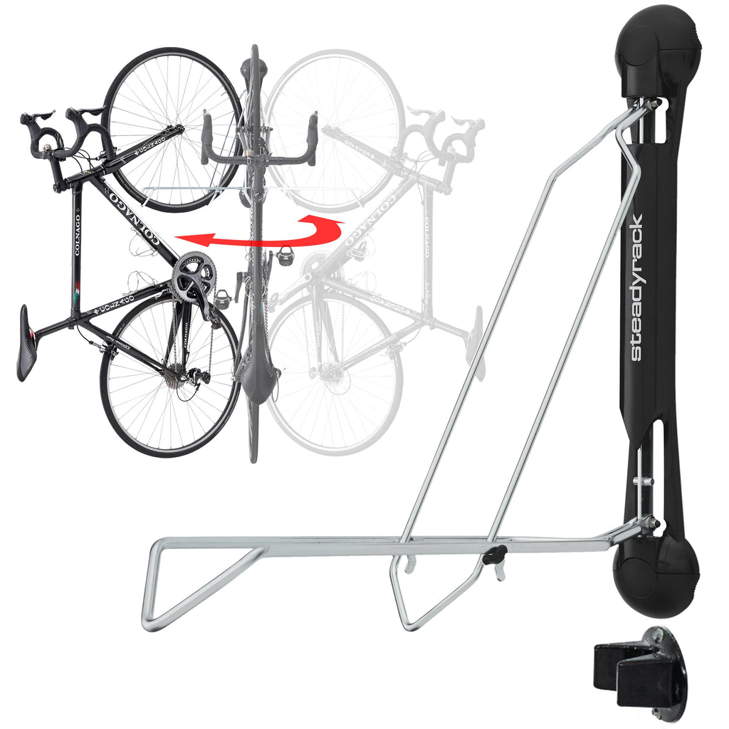 Steadyrack Classic Bike Rack – Wall Mounted Vertical Storage for Garage