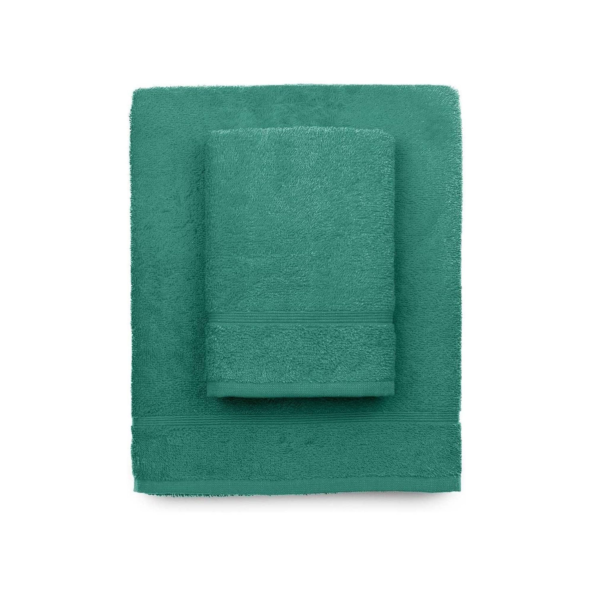 zer0bed Aqua Green 100% Cotton Terry Bath Towel Set - 2 Piece Set