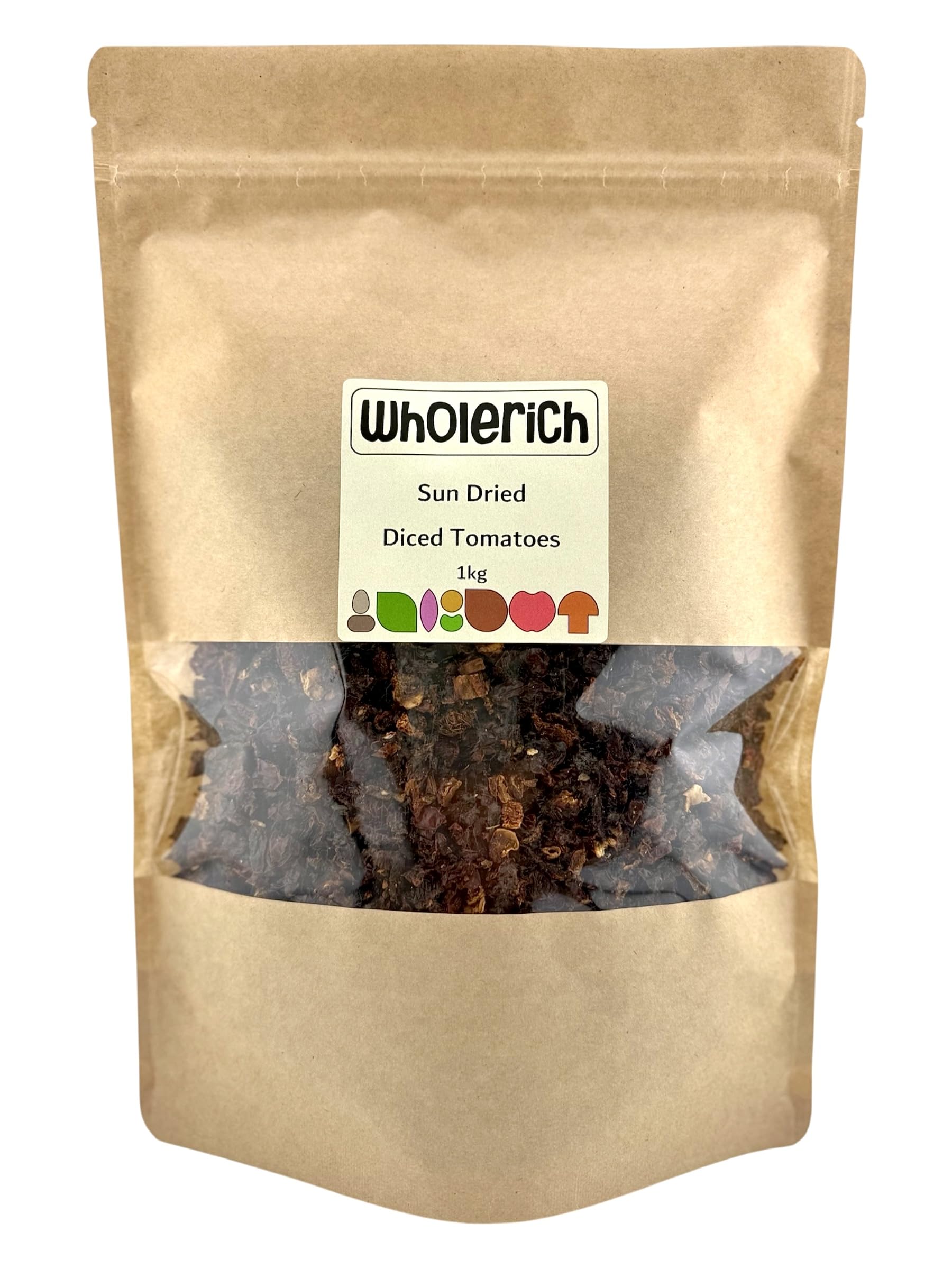 Wholerich Foods Sun Dried Tomatoes | Diced and Chopped - 1Kg Bulk