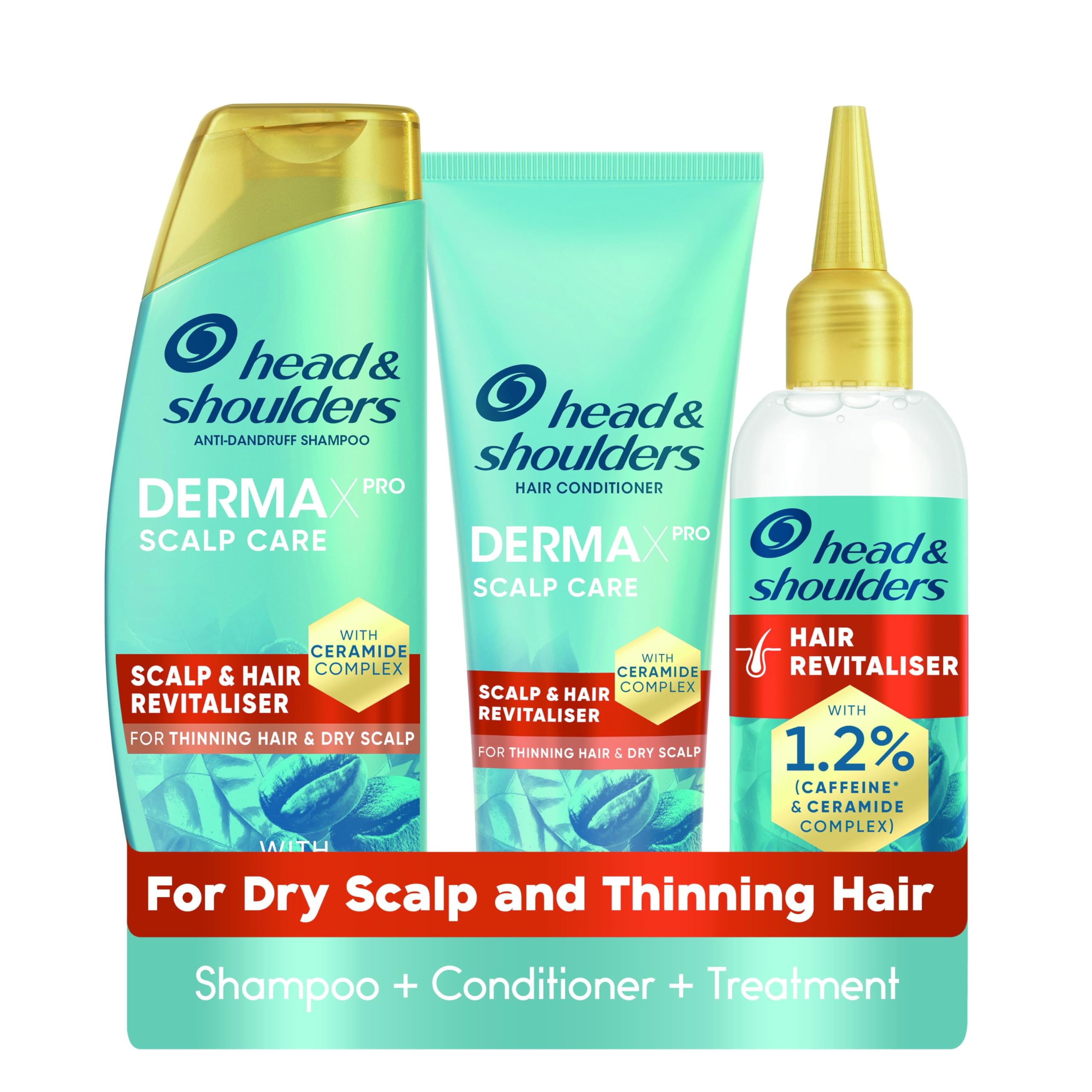 Head & Shoulders DermaX Pro Anti-Dandruff Set for Dry Scalp & Thinning Hair