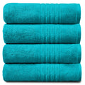 GC Gaveno Cavailia Egyptian Cotton Bath Sheets - Pack of 4, Teal, 450 GSM