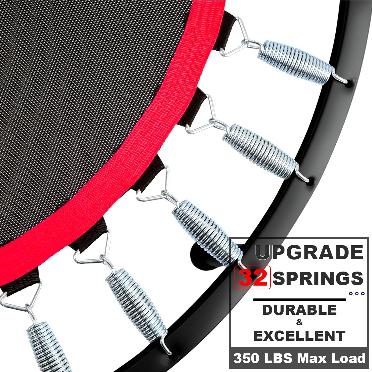 DARCHEN Mini Trampoline Rebounder - 200KG Foldable Indoor Fitness Trainer