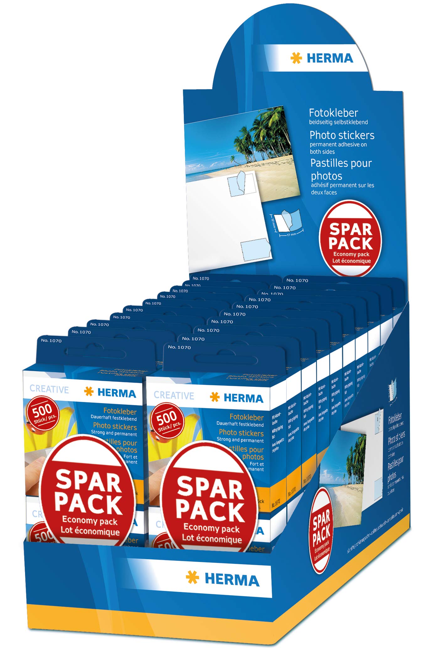 HERMA 9370 Photo Tapes – 20,000 Double-Sided Adhesive Pads for Albums